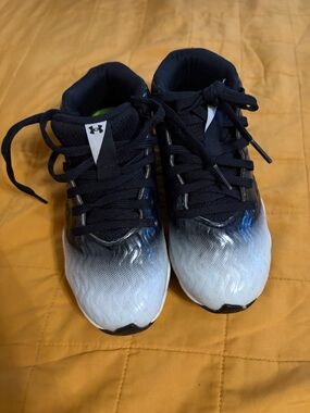 Under Armour Kids Black to White Gradient Athletic Sneakers